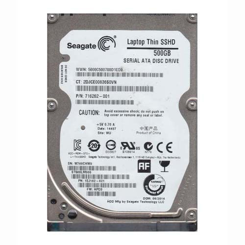 716262-001 HP 500GB 5400RPM SATA 6Gb/s 8GB NAND 64MB Cache SFF 2.5-inch Hybrid Hard Drive