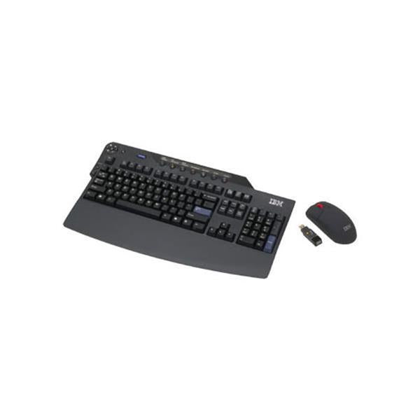 73P4077 IBM Enhanced Performance Wireless USB Keyboard and Optical Mouse Service Parts German Included