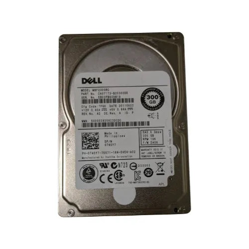 740Y7-GEN - Dell 300GB 10000RPM SAS 6Gb/s 2.5-Inch Hard Drive