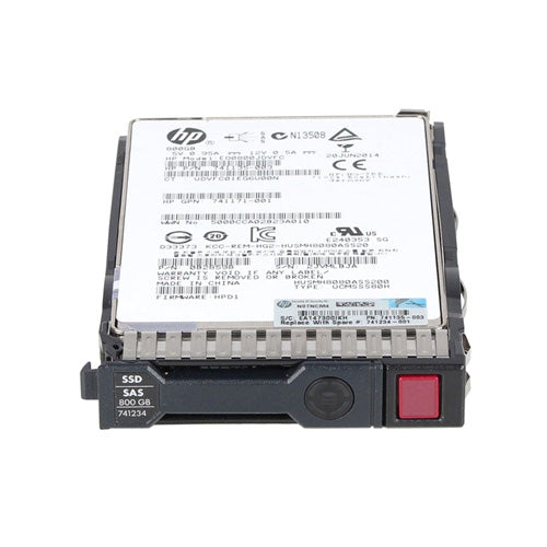 741234-001 HP 800GB Multi-Level Cell SAS 12Gb/s 2.5-Inch Enterprise Solid State Drive for ProLiant Servers