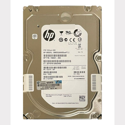 746841-002 HP 3PAR StoreServ M6720 2TB 7200RPM SAS 6Gb/s (FIPS) 3.5-Inch Hard Drive