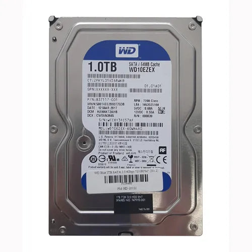 747992-001 HP 1TB 7200RPM SATA 3Gb/s 3.5-Inch Hard Drive