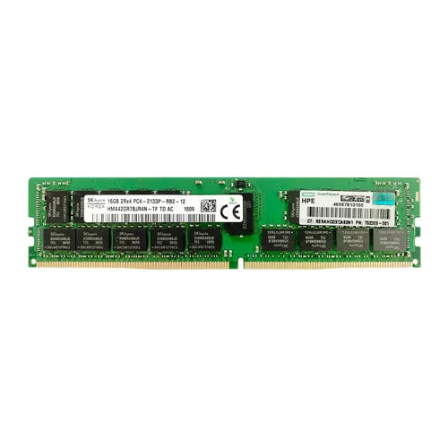 752369-081 HP 16GB DDR4-2133MHz PC4-17000 ECC Registered RDIMM CL15 2Rx4 1.2V 288-Pin Memory Module