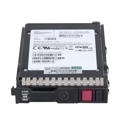 765059-001 HP 400GB Multi-Level Cell PCI Express NVMe 3.0 x4 Write Intensive U.2 2.5-Inch Solid State Drive with Hot Pluggable Smart Carrier for ProLiant DL360 Gen10