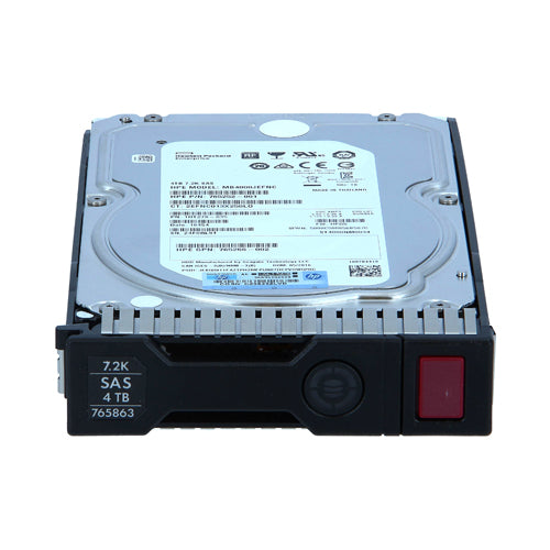 765863-001 HP 4TB 7200RPM SAS 12Gb/s Hot-Pluggable 512n 3.5-Inch Midline Hard Drive for G10 ProLiant Servers