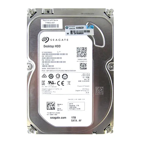 779802-001 HP 1TB 7200RPM SATA 6Gb/s 3.5-Inch Hard Drive for ProLiant Servers
