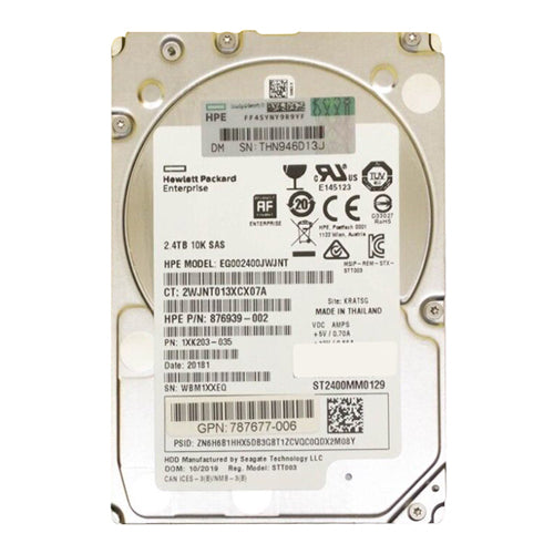 787677-006 HP 2.4TB 10000RPM SAS 12Gb/s Hot Swappable 2.5-Inch Hard Drive