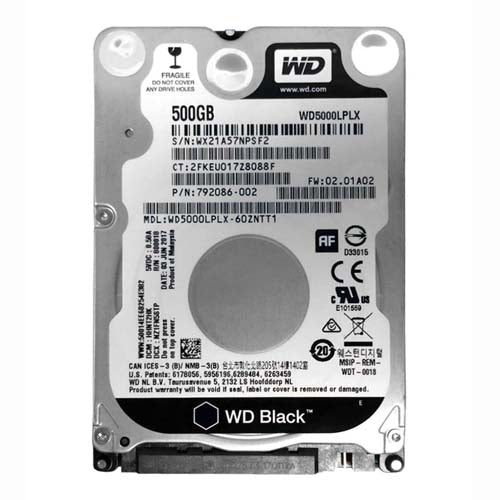 792086-002 HP 500GB 7200RPM SATA 6Gb/s NHP 16MB Cache 2.5-inch Hard Drive