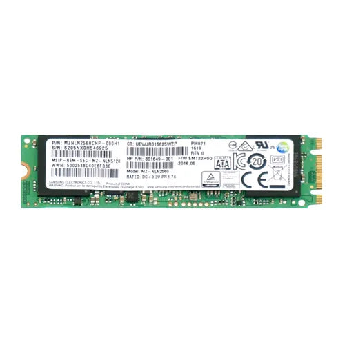 801649-001 HP 256GB Triple-Level Cell SATA 6Gb/s M.2 2280 Solid State Drive