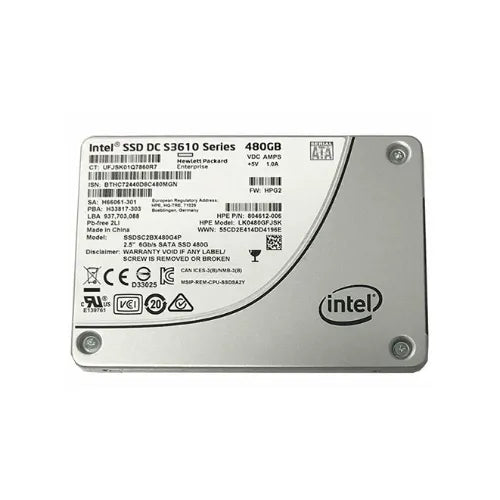 804612-006-NC-HP 480GB 2.5 inch MLC 6Gb/s SATA Solid State Drive