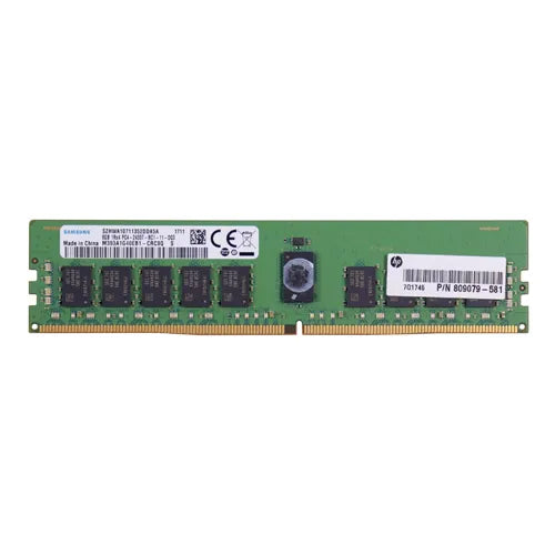 809079-581 HP 8GB DDR4-2400MHz PC4-19200 ECC Registered RDIMM CL17 1Rx4 1.2V 288-Pin Memory Module