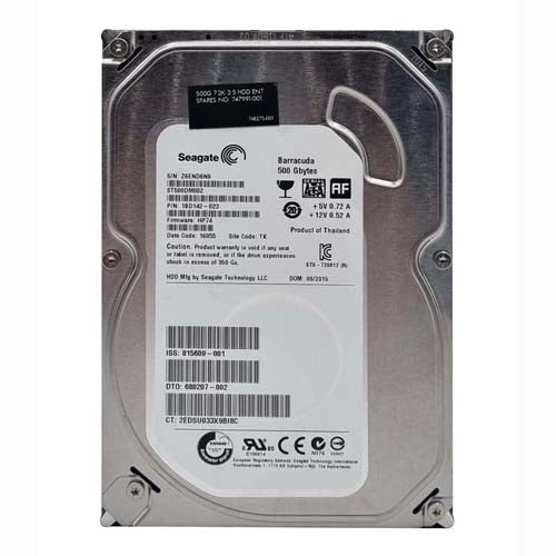 815609-001 HP 500GB 7200RPM SATA 6Gb/s 16MB Cache 3.5-inch Hard Drive