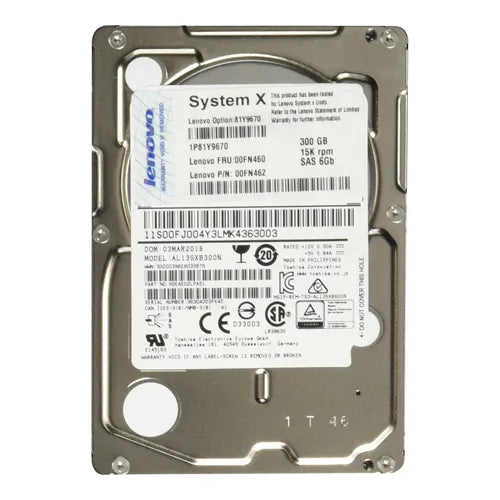 81Y9670 IBM 300GB 15000RPM SAS 6Gb/s Hot-Swappable 2.5-Inch Hard Drive with Tray