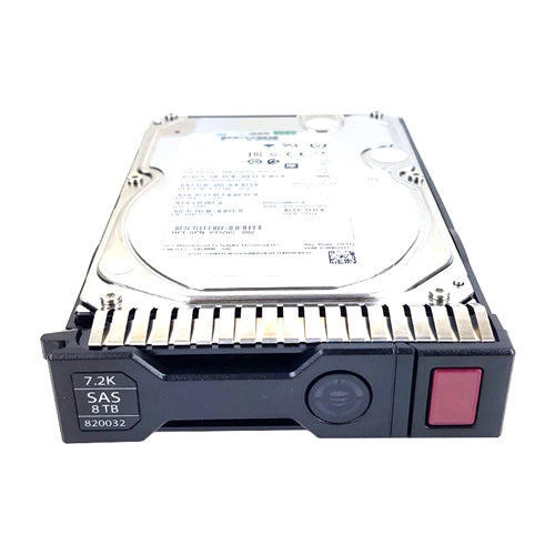 820032-001 HP 8TB 7200RPM SAS 12Gb/s Hot-Pluggable 512n 3.5-Inch Midline Hard Drive for G10 ProLiant Servers