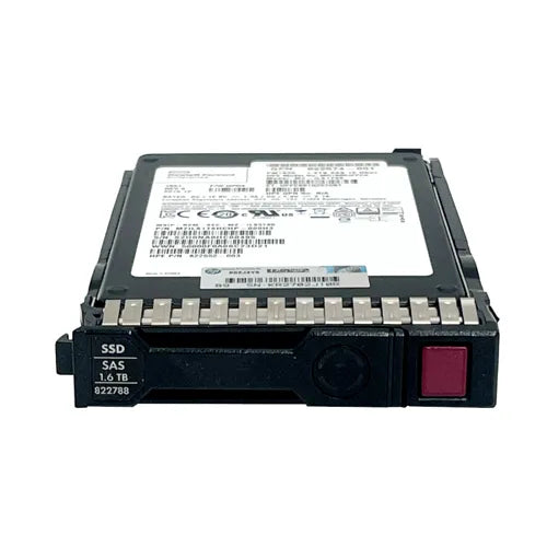 822788-001 HP 1.6TB SAS 12Gb/s Mixed Use Mainstream Endurance Hot-Swappable 2.5-Inch Solid State Drive with SmartDrive Carrier for ProLiant Servers