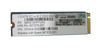 HP - 837375-001 - 1TB NVMe M.2 2280 PCIe Solid State Drive (SSD)