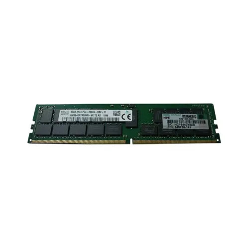 840758-191 - HP 32GB DDR4-2666MHz PC4-21300 ECC Registered CL19 288-Pin DIMM 1.2V Dual Rank Memory Module