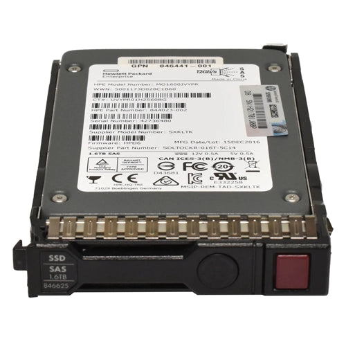 846625-001 HP 1.6TB SAS 12Gb/s Mixed Use 2.5-inch Solid State Drive