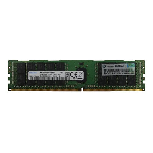 846740-001 HP 16GB DDR4-2400MHz PC4-19200 ECC Registered RDIMM CL17 2Rx4 1.2V 288-Pin Memory Module