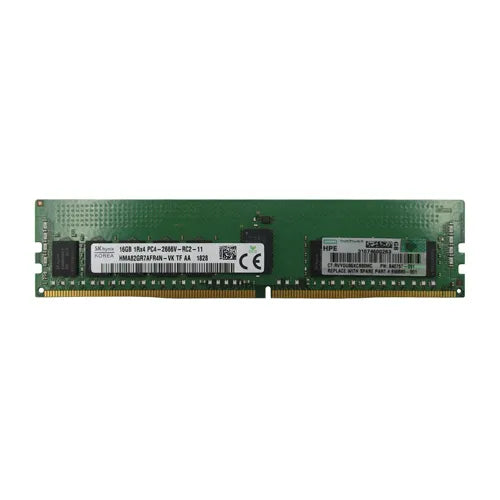 850880-001 HP 16GB DDR4-2666MHz PC4-21300 ECC Registered RDIMM CL19 1Rx4 1.2V 288-Pin Memory Module