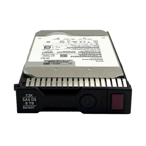 861607-001 HP 8TB 7200RPM SAS 12Gb/s Hot-Pluggable 512e 3.5-Inch Midline Hard Drive for G9 ProLiant Servers