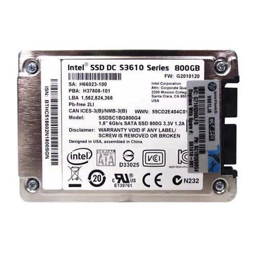 861616-001 HP 1.6TB 12Gb/s SAS MLC 2.5-inch Solid State Drive