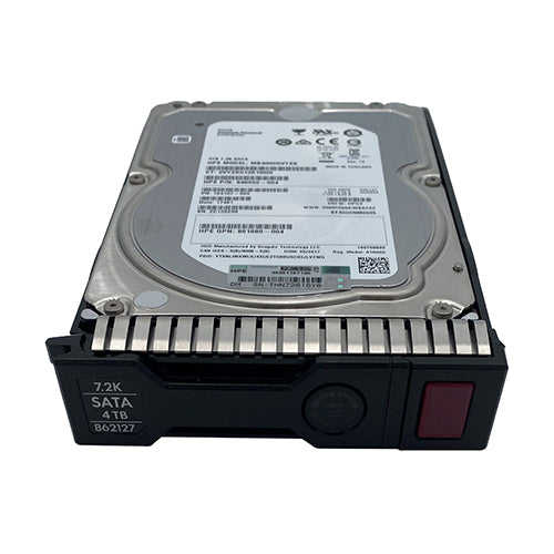 862127-001 HP 4TB 7200RPM SATA 6Gb/s Hot-Swappable 512n 3.5-Inch Midline Hard Drive for ProLiant Servers