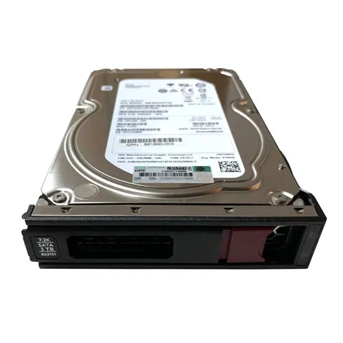 862131-001 HP 3TB 7200RPM Midline SATA 6Gb/s Hot Swappable 3.5-Inch Hard Drive