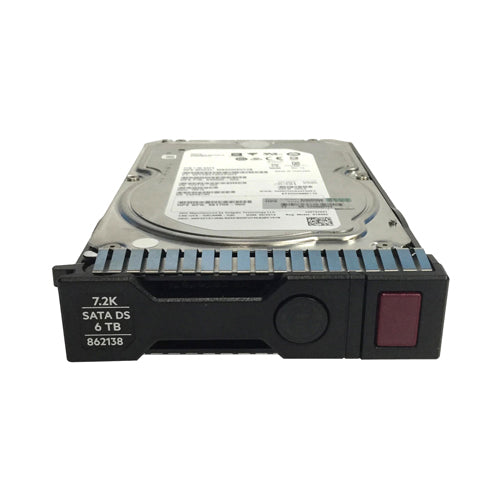 862138-001 HP 6TB 7200RPM SATA 6Gb/s Hot-Pluggable (512e) 3.5-Inch Midline Hard Drive for ProLiant Server & Storage Array