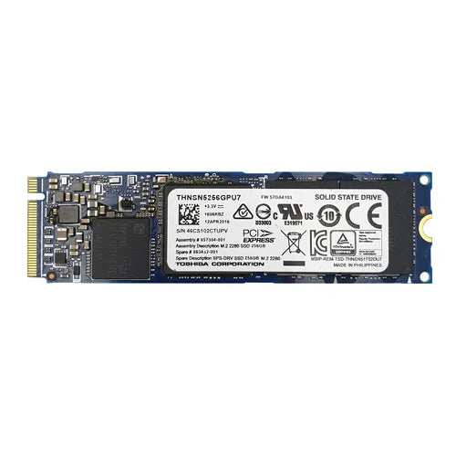 863432-001 HP 256GB Multi-Level Cell PCI Express NVMe 3.0 x4 M.2 2280 Solid State Drive