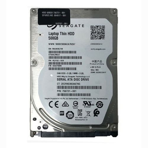 864817-001 HP 500GB 7200RPM SATA 2.5-inch Hard Drive