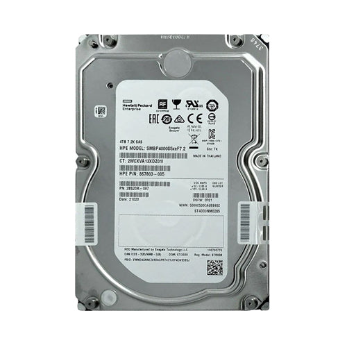 867803-005 HP 4TB 7200RPM SAS 12Gb/s 3.5-Inch Hard Drive for 3PAR StoreServ 8000