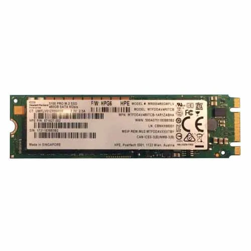 871627-002 HP 480GB SATA 6Gb/s Mixed Use M.2 2280 Solid State Drive