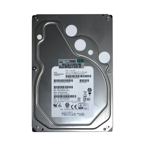 872291-002 HP 4TB 7200RPM SAS 12Gb/s Hot-Pluggable (512n) LFF 3.5-inch Midline Hard Drive with Smart Carrier for Gen8/10 ProLiant Server/Storage Array