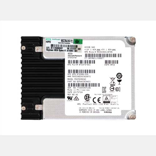 872505-001 HP 400GB Multi-Level Cell SAS 12Gb/s Hot Pluggable Mixed Use SFF 2.5-Inch Solid State Drive with Smart Carrier for ProLiant DL160 Gen10
