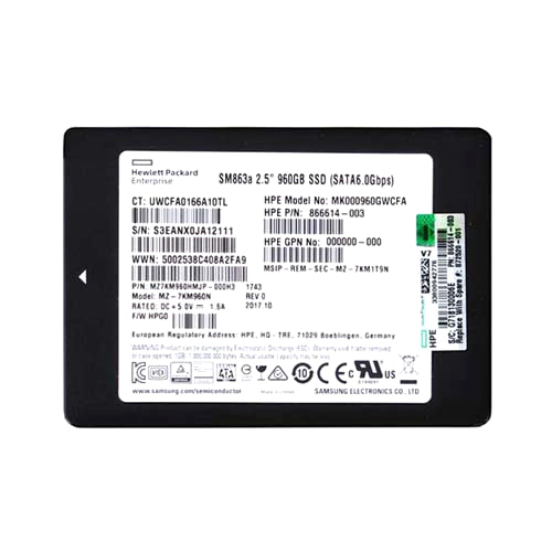 872520-001 HP 960GB SATA 6Gb/s Mixed Use 2.5-inch Solid State Drive