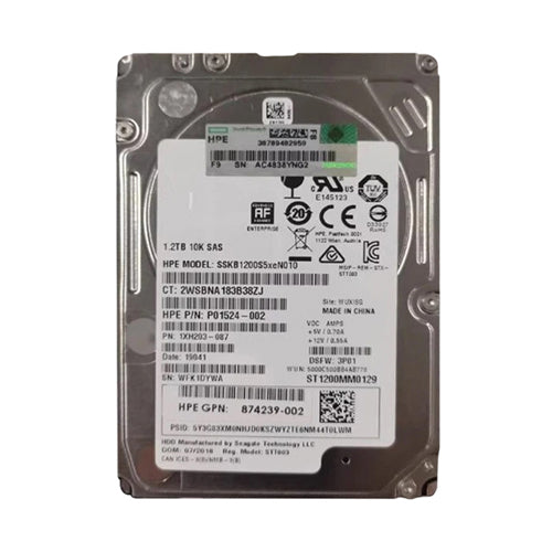 874239-002 HP 3Par 1.2TB 10000RPM SAS 12Gb/s 2.5-Inch Hard Drive
