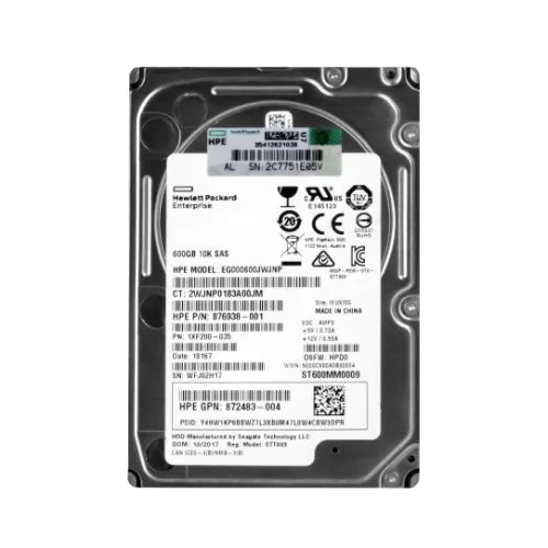 876938-001-GEN - HP 600GB 1000RPM SAS 12Gb/s Hot-Swappable 512n 2.5-Inch Hard Drive For HP G1-G7 ProLiant Server