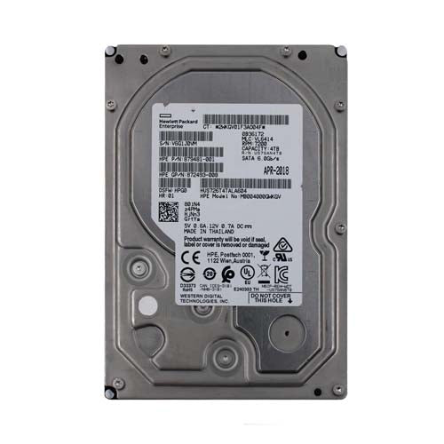 879481-001 HP 4TB 7200RPM SATA 6Gb/s Hot-Pluggable (512n) LFF 3.5-inch Midline Hard Drive with Smart Carrier for Gen8/10 ProLiant Server/Storage Array