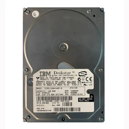 8K900 Dell 120GB 7200RPM IDE Ultra ATA/100 (ATA-6) 3.5-Inch Hard Drive