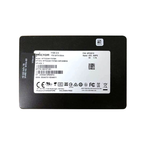 903107-001 HP 1TB SATA 6Gb/s 2.5-Inch Solid State Drive