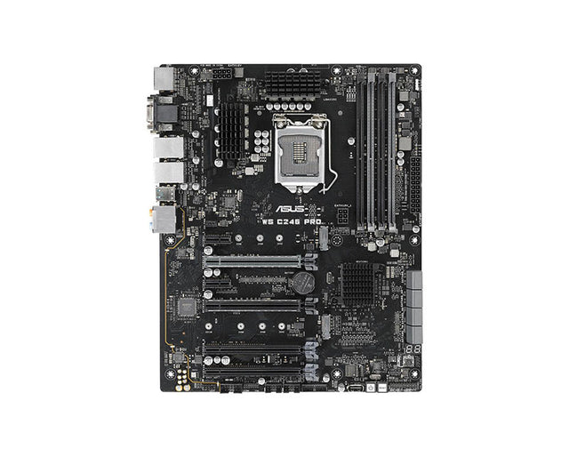 WS C246M PRO Socket LGA1151 Intel C246 Chipset Micro-ATX System Board Motherboard Supports Xeon E-2100 Series/Pentium/Celeron/Core i7/i5/i3 DDR4 4xDIMM (Listing includes the refurbished board with processor and memories)