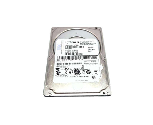 90Y8899 - IBM 300GB 10000RPM SAS 6Gb/s Simple-Swappable 2.5-inch Hard Drive for System x3650 M2