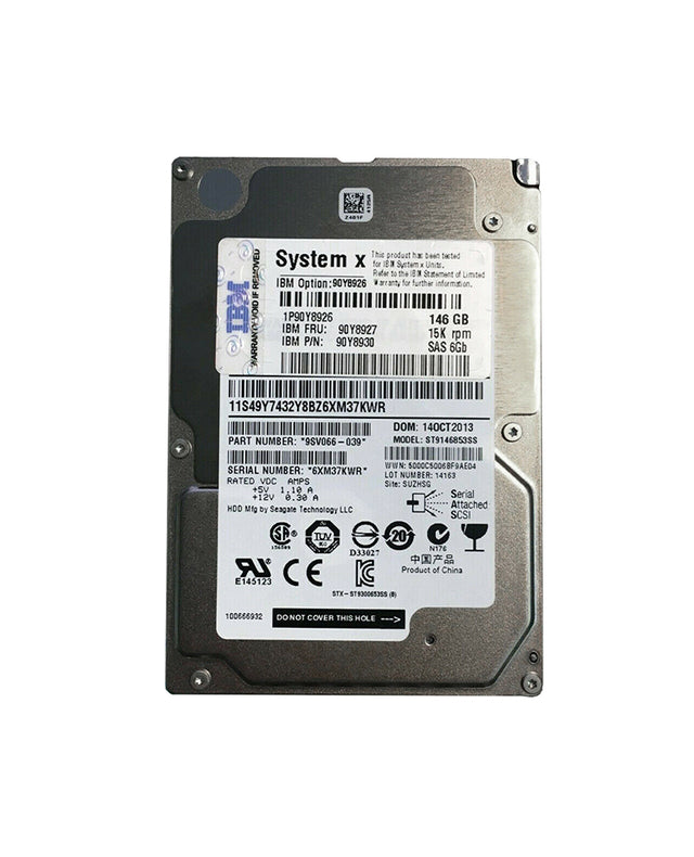90Y8953 - IBM 500GB 7200RPM SAS 6Gb/s 2.5-inch Hot Swapable Hard Drive with Tray