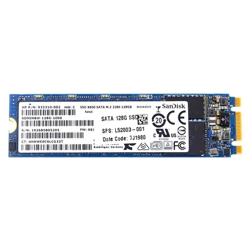 932310-002 HP 128GB Triple-Level Cell SATA 6Gb/s M.2 2280 Solid State Drive