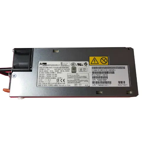 94Y8109-GEN - IBM 550-Watts 200-240V AC 3.3A 50-60Hz High Efficiency 80-Plus Platinum Power Supply for x3550 M4 / x3650 M4 Server
