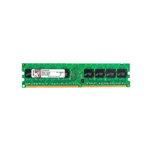 9905230-005.B00 - Kingston 1GB DDR2-400MHz PC2-3200 Non-ECC Unbuffered CL3 240-Pin UDIMM 1.8V Dual Rank Memory Module