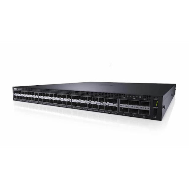 8N75N - Dell PowerSwitch S4000 Series S4048-ON 48 x Ports 10GbE SFP+ + 6 x QSFP+ Ports Layer 3 Managed Rack-mountable Ethernet Network Switch