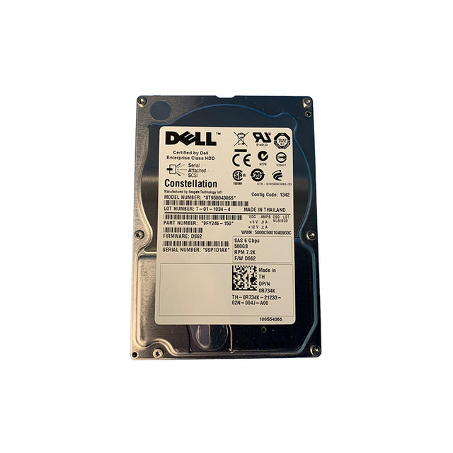 9FY246-150 Seagate Constellation 500GB 7200RPM SAS 6Gb/s 16MB Cache (CE) 2.5-Inch Nearline Hard Drive