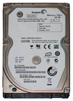 Seagate - 9GEG4E-033 - 200GB 7200RPM SATA 3.0 Gbps 2.5 16MB Cache Momentus Hard Drive"